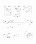 Controls Flywheel Brake Governor Spring Ignition Diagram and Parts List for 12H672-0005-B1  Briggs and Stratton Engine
